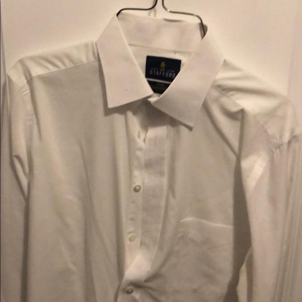 STAFFORD white dress Shirt